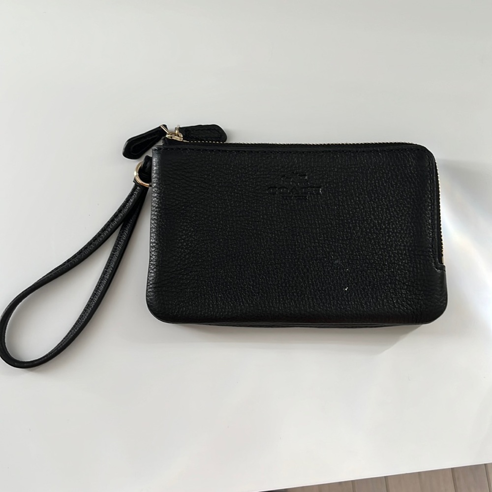 Black Coach Wristlet